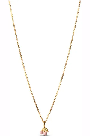 Enamel Necklace Cherry Accessories Jewellery Necklaces Dainty Necklaces Pink