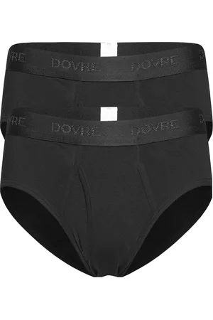 Dovre Brief 2-Pack Gots Underbukser Y-front Briefs Black