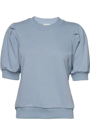 Minus Mika Sweater Tops Sweatshirts & Hoodies Sweatshirts Blue