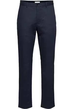 WoodWood Marcus Light Twill Trousers Designers Trousers Chinos Blue