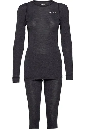 Craft Wool Merino Set W Tops Base Layer Sets Black