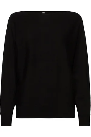 Culture Cuannemarie Batwing Jumper Tops Knitwear Jumpers Black