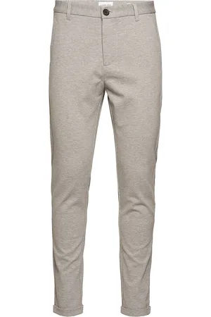 Lindbergh Superflex Pant Normal Length Bottoms Trousers Chinos Grey
