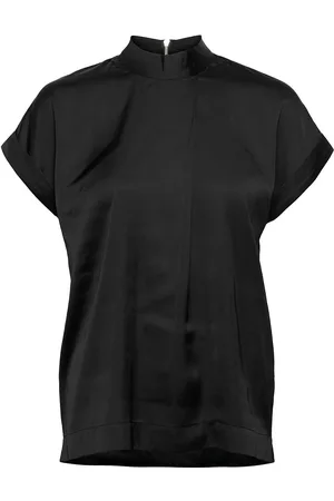 Dante 6 Opium Top Tops Blouses Short-sleeved Black