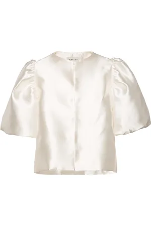 By Malina Cleo Blouse Designers Blouses Short-sleeved White