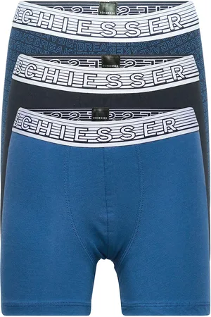 Schiesser Shorts Night & Underwear Underwear Underpants Blue