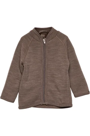 Smallstuff Cardigan Outerwear Fleece Outerwear Fleece Jackets Brown