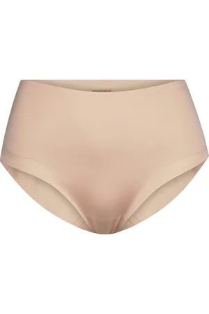 Chantelle Pure Light High-Waist Support Brief Designers Panties High Waisted Panties Beige