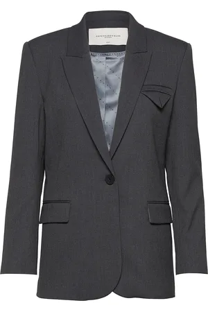 Copenhagen Muse Cmtailor-Ja Blazers Single Breasted Blazers Grey