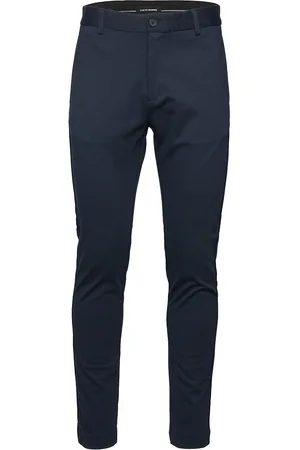 Clean Cut Milano Jersey Pants Bottoms Trousers Formal Blue