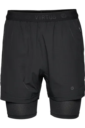 Virtus Dylan M 2-In-1 Stretch Shorts Sport Shorts Sport Shorts Black