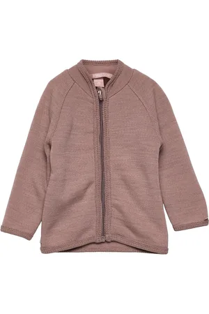 Smallstuff Cardigan Outerwear Fleece Outerwear Fleece Jackets Brown