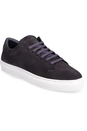 Les Deux Theodor Suede Sneaker Low-top Sneakers Navy