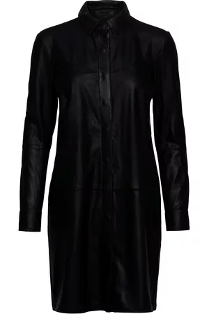 DEPECHE Long Shirt Kort Kjole Black