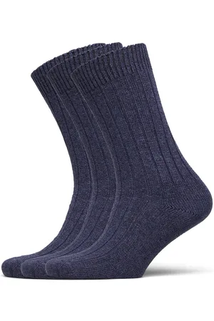 Amanda Christensen Supreme Sock 3-Pack Underwear Socks Regular Socks Blue