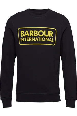 Barbour B.intl Large Logo Swea Designers Sweatshirts & Hoodies Sweatshirts Black