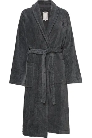 Lexington Hotel Velour Robe Morgenkåbe Grey