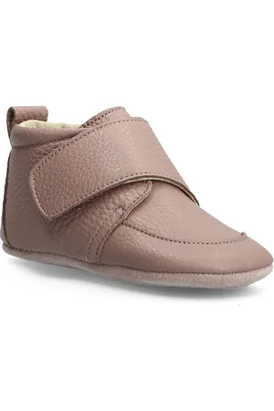 EN FANT Baby Leather Slippers Slippers Hjemmesko Beige