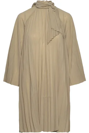 DAY Birger et Mikkelsen Calvin - Solid Plissé Tops Tunics Beige