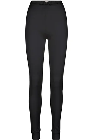 Lady Avenue Silk Jersey - Long Tights Pyjamasbukser Hyggebukser Black