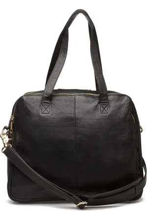 DEPECHE Golden Deluxe Large Bag Shopper Taske Black