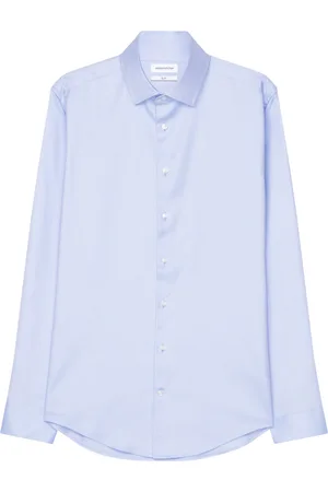 Seidensticker Cityhemden 1/1 Arm Tops Shirts Tuxedo Shirts Blue
