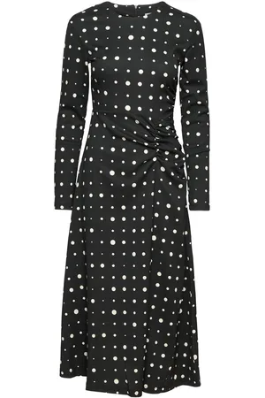 Mads Norgaard Pollux Beatriz Dress Aop Knælang Kjole Black