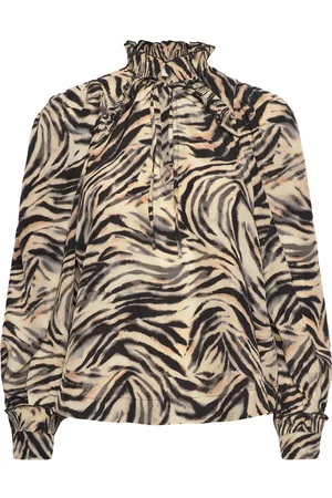 Copenhagen Muse Cmfrill-Shirt Tops Blouses Long-sleeved Multi/patterned