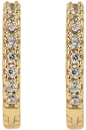 Bon Dep Emilia Small Hoops White Accessories Jewellery Earrings Hoops White