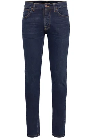 Nudie Jeans Grim Tim Bottoms Jeans Slim Blue