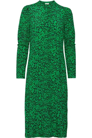 Norr Alana Dress Knælang Kjole Green