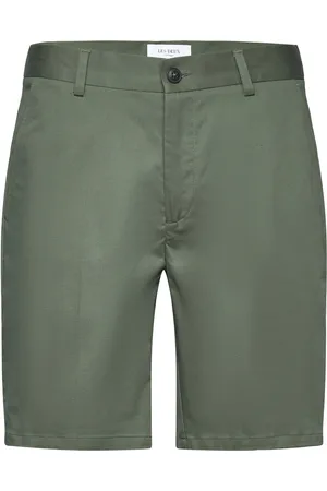 Les Deux Como Reg Cotton-Linen Shorts Bottoms Shorts Chinos Shorts Green