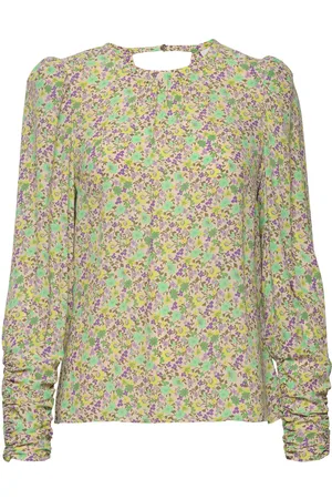 Dante 6 Helena Flower Top Tops Blouses Long-sleeved Multi/patterned