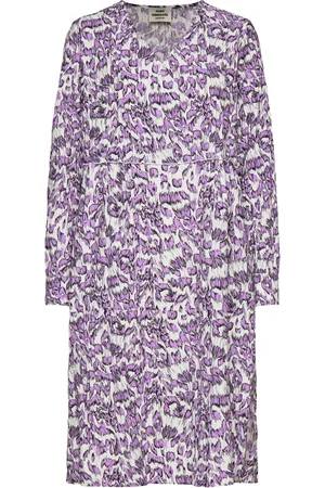 Mads Norgaard Chakra Canary Dress Knælang Kjole Purple