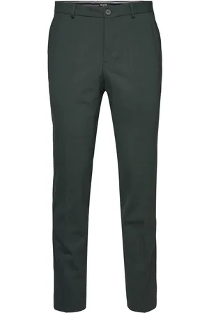 SELECTED Slhslim-Elon Trs Flex B Noos Bottoms Trousers Formal Green