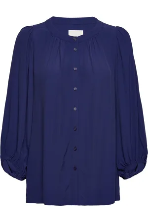 Part Two Oranapw Sh Tops Blouses Long-sleeved Blue
