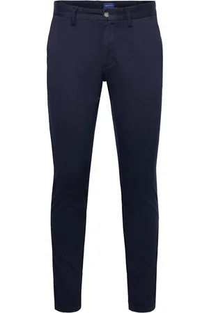 GANT Slim Everyday Chino Bottoms Trousers Chinos Navy