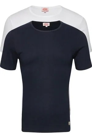 Armor.lux Pack Of 2 T-Shirts Héritage Tops T-Kortærmet Skjorte White