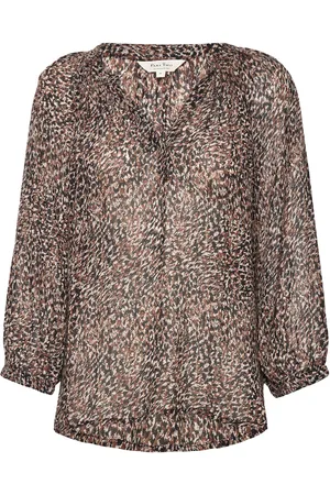 Part Two Erdonaepw Bl Tops Blouses Long-sleeved Brown