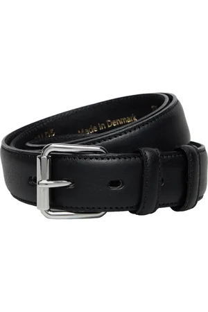 Mads Norgaard Skin Stitch Bowie Belt Accessories Belts Classic Belts Black