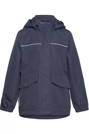 Mikk-Line Polyester Boys Jacket Outerwear Jackets & Coats Windbreaker Blue