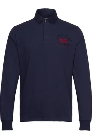 SEBAGO Classic Crew Rugger Tops Polos Long-sleeved Navy