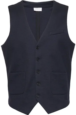 Lindbergh Superflex Knitted Waistcoat Habitvest Blue