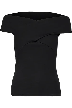 Andiata Abelena Designers T-shirts & Tops Short-sleeved Black