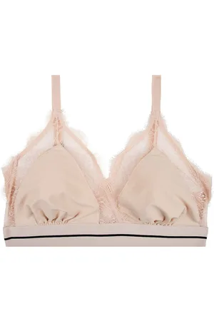 LOVE Stories Love Lace Lingerie Bras & Tops Soft Bras Bralette Beige
