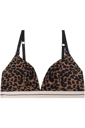 LOVE Stories Mommy Darling Lingerie Bras & Tops Soft Bras Bralette Brown