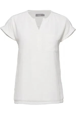 FRANSA Frzawov 2 Blouse Tops T-shirts & Tops Short-sleeved White