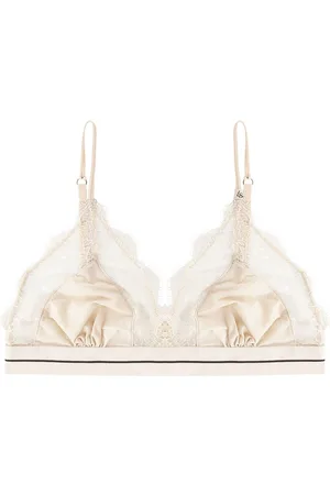LOVE Stories Love Lace Lingerie Bras & Tops Soft Bras Bralette Cream