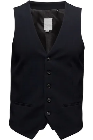 Lindbergh Mens Waistcoat For Suit Habitvest Blue