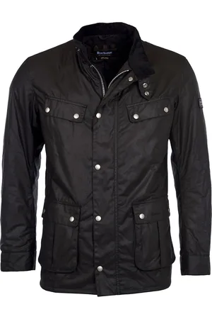 Barbour B.intl Duke Wax Jacket Designers Jackets Light Jackets Black